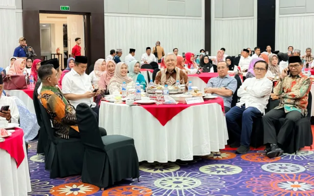 Perkuat Kebersamaan, Bupati Sinjai Hadiri Halal Bihalal KMS di Makassar