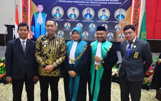 Wabup Sinjai Hadiri Pelantikan Ketua PA, Tekankan Pelayanan Hukum yang Berkeadilan