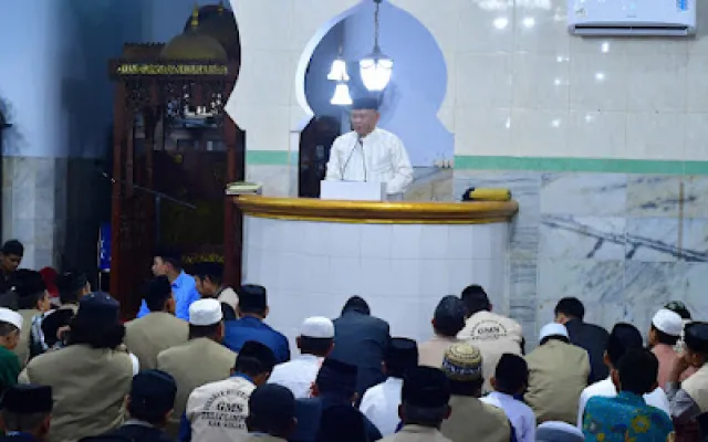 Staf Ahli Bupati Hadiri Tabligh Akbar dan Gerakan Mujahid Subuh di Masjid Agung Nujumul Ittihad