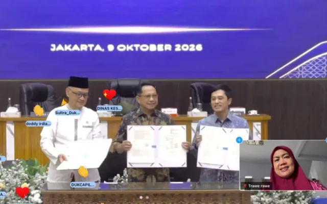 Pemkab Sinjai Ikuti Penandatanganan Surat Edaran Bersama Tiga Menteri tentang Penyelenggaraan Haji