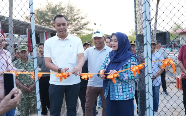 Sinergi Dua Kabupaten, Bupati Sinjai dan Bulukumba Resmikan Lapangan Mini Soccer Amaly Group