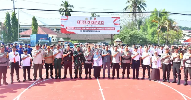 Dihadiri Bupati, Polres Sinjai Gelar Apel Kesiapan Tanggap Darurat Bencana Hidrometeorologi 2025