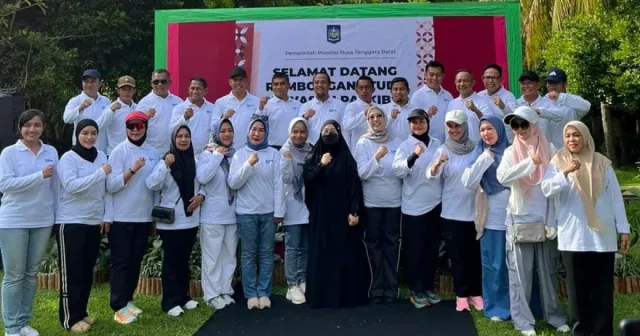Wakil Bupati Sinjai Ikut Jalan Santai Anti Mager, Rangkaian Rakor Paskibraka di Mataram