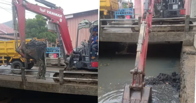 PUPR Sinjai Kerahkan Alat Berat, Dua Titik Drainase Dipulihkan untuk Cegah Genangan
