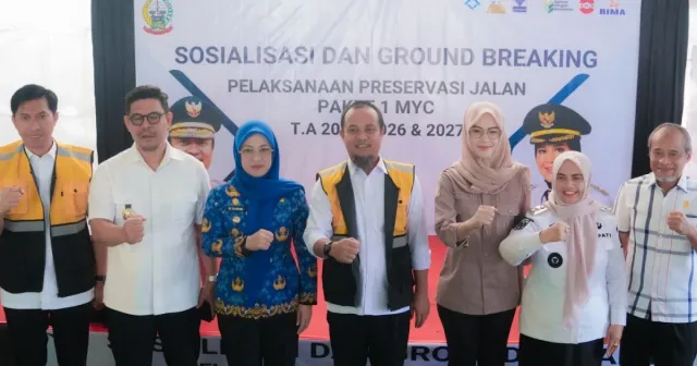 Bupati Ratnawati Hadiri Groundbreaking Preservasi Jalan Multiyears Rp430 Miliar, Tiga Ruas Strategis di Sinjai Segera Diperbaiki