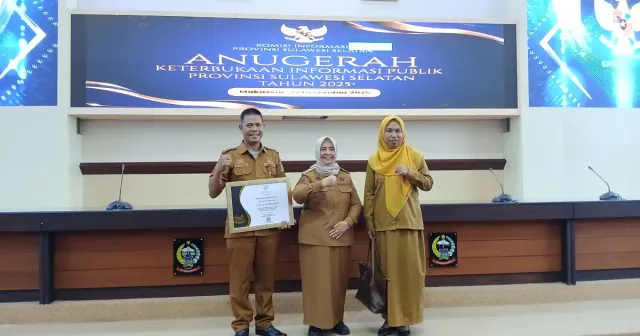 Pemkab Sinjai Raih Penghargaan Anugerah KIP Sulsel 2025, Skor Meningkat Signifikan