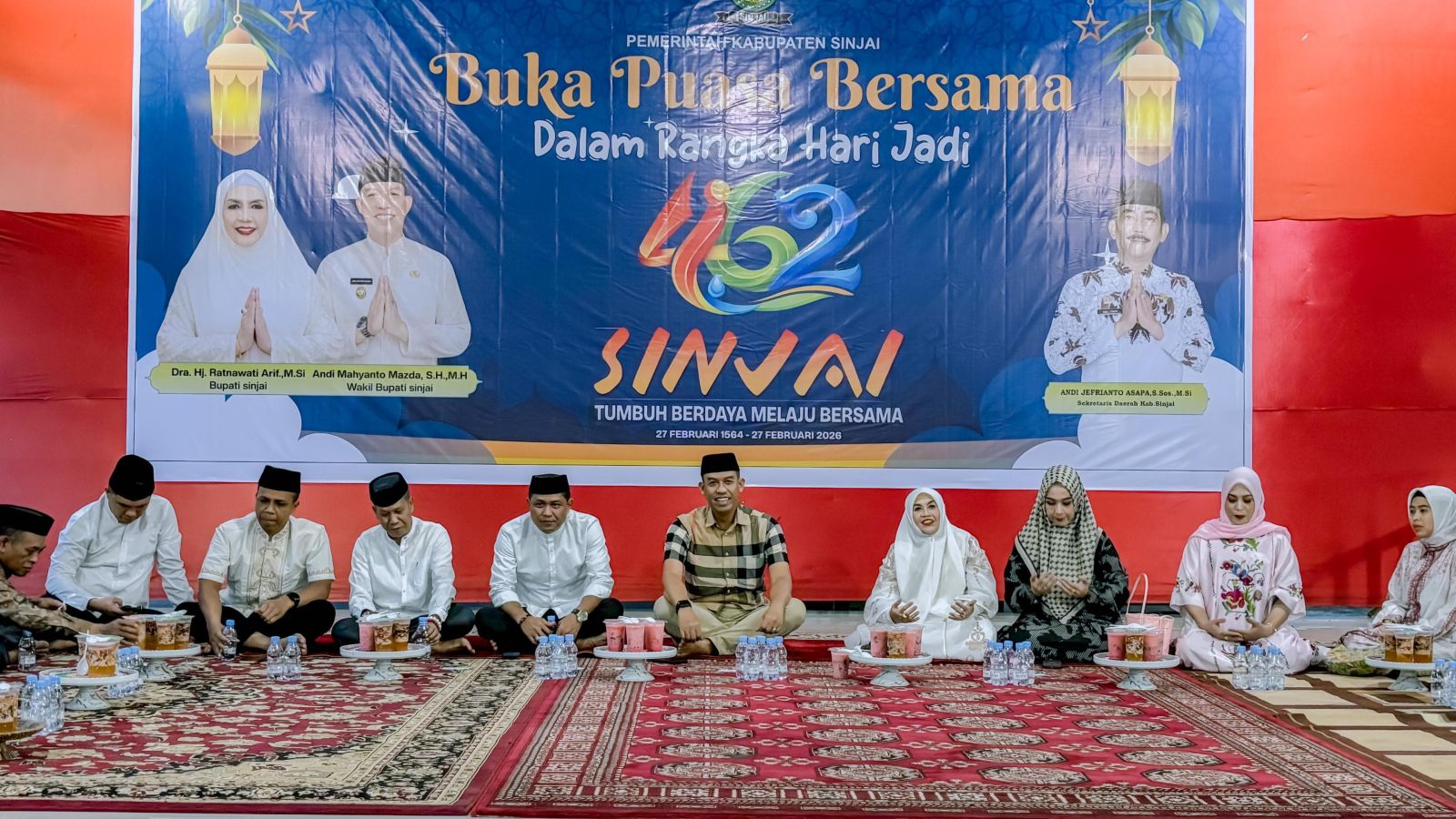 Momentum HJS ke-462, Pemkab Sinjai Gelar Buka Puasa Bersama dan Penyerahan Santunan di Rumah Jabatan Bupati