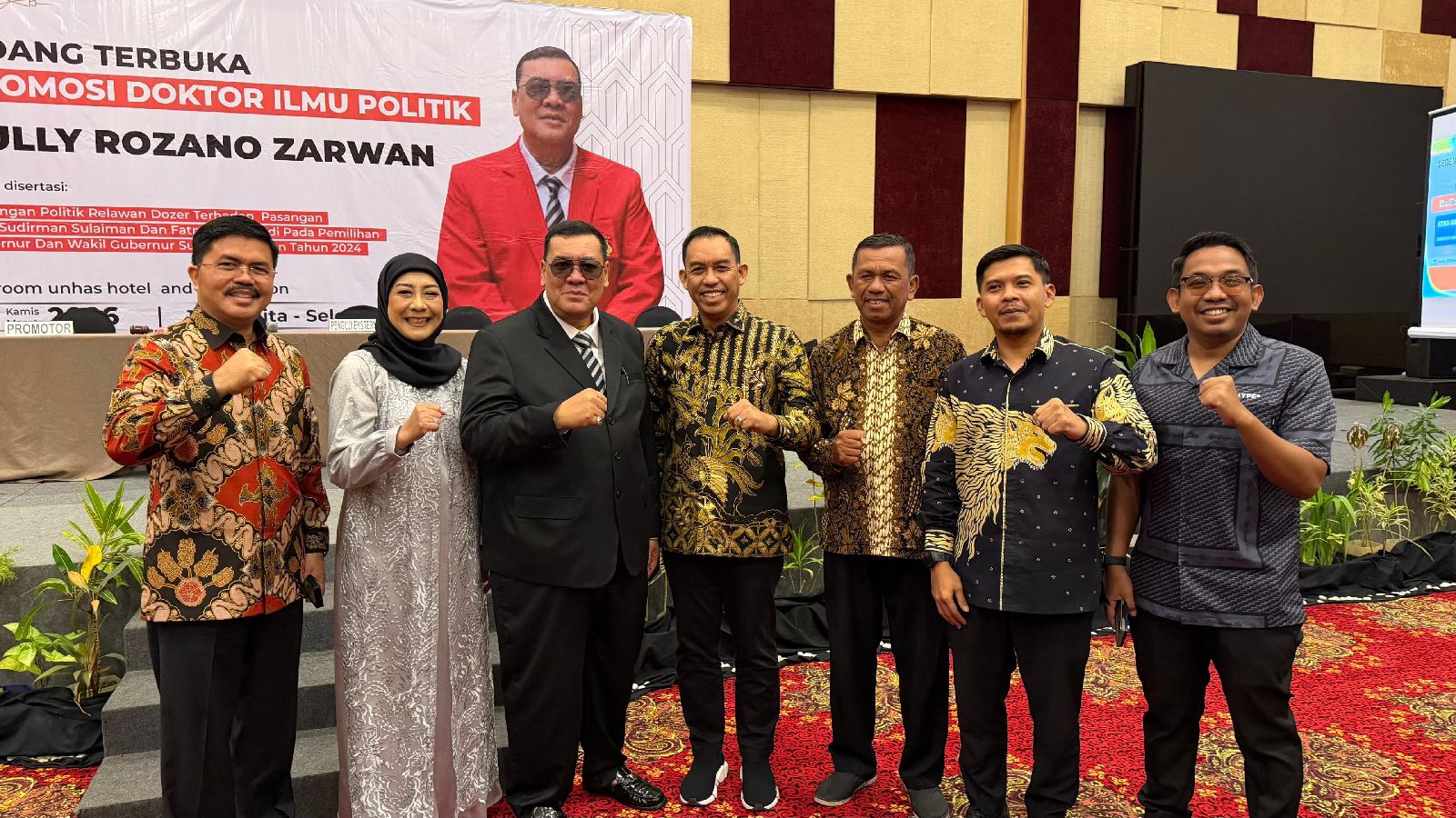 Wabup Sinjai Hadiri Sidang Promosi Doktor Rully Rozano Zarwan, Tekankan Pentingnya Sinergi Politik dan Akademik