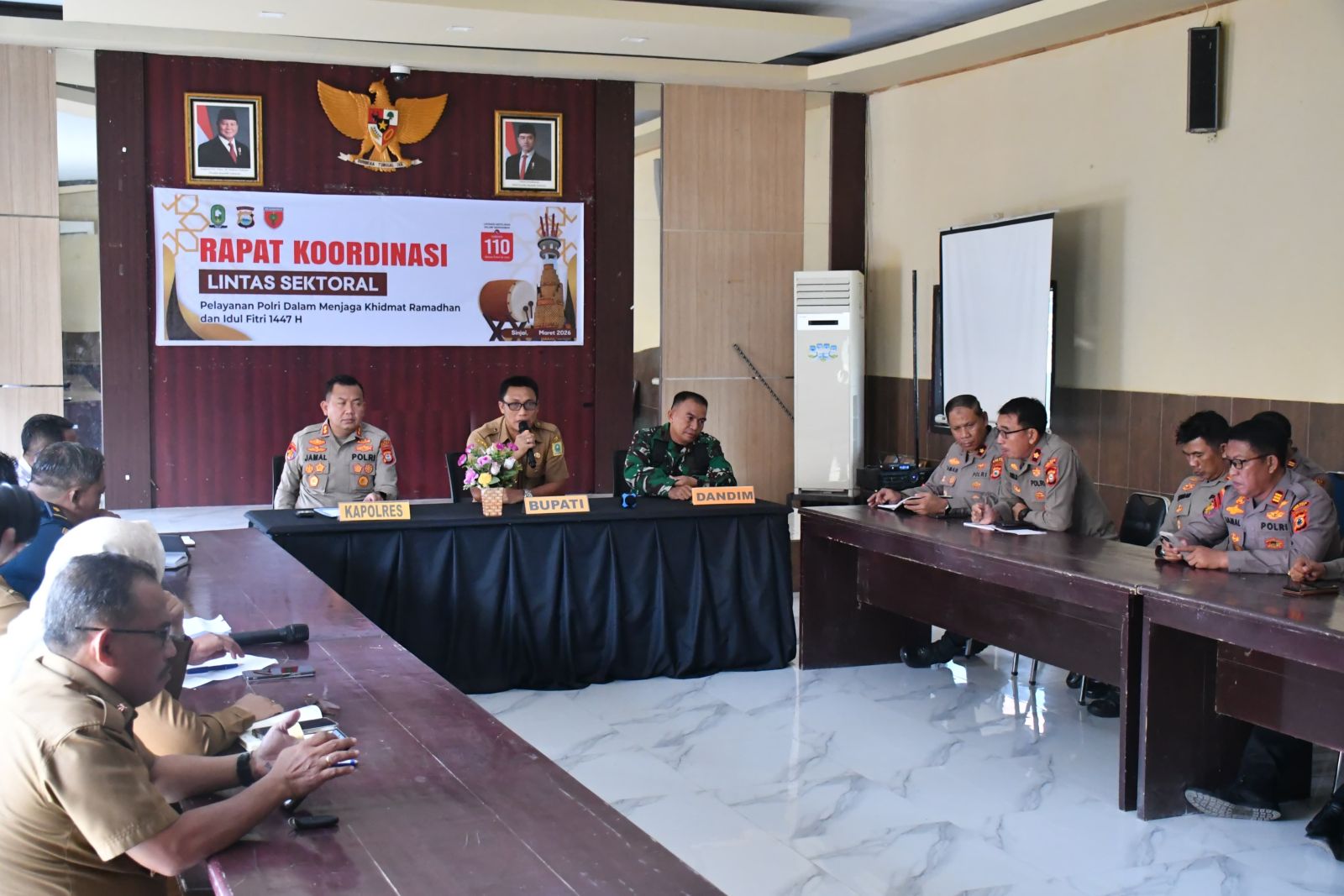 Matangkan Pengamanan Idulfitri 1447 H, Polres Sinjai Gelar Rakor Lintas Sektoral