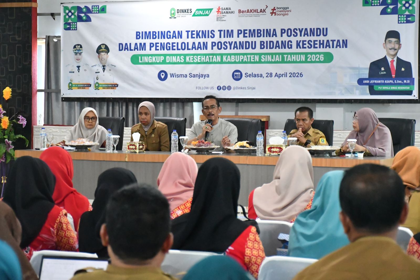 Dibuka Sekda, Dinkes Gelar Bimtek Pengelolaan Posyandu, Perluas Jangkauan ILP 