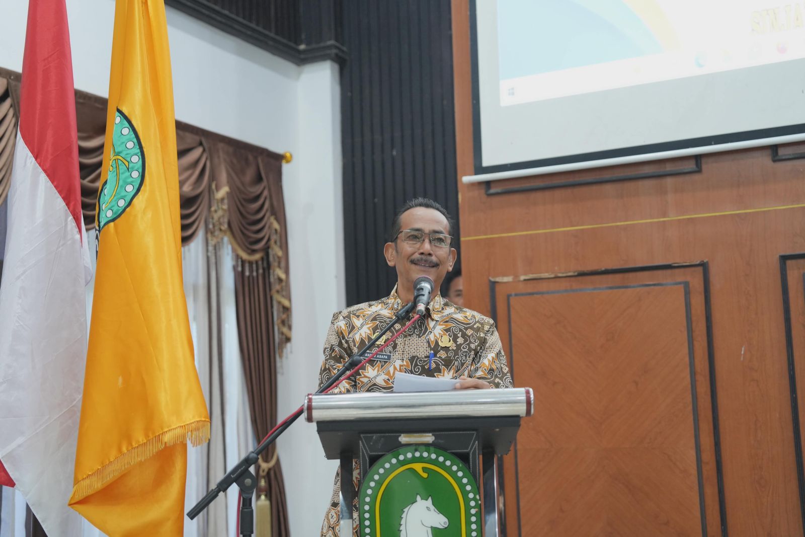 Buka Sosialisasi Perisai Desa, Sekda Dorong Pekerja Rentan Desa Punya Jaring Pengaman Sosial