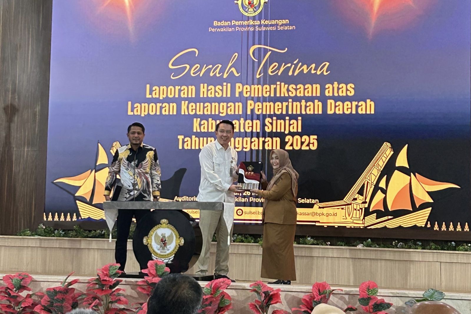 Bupati Sinjai Terima Penghargaan WTP ke-10 dari BPK RI