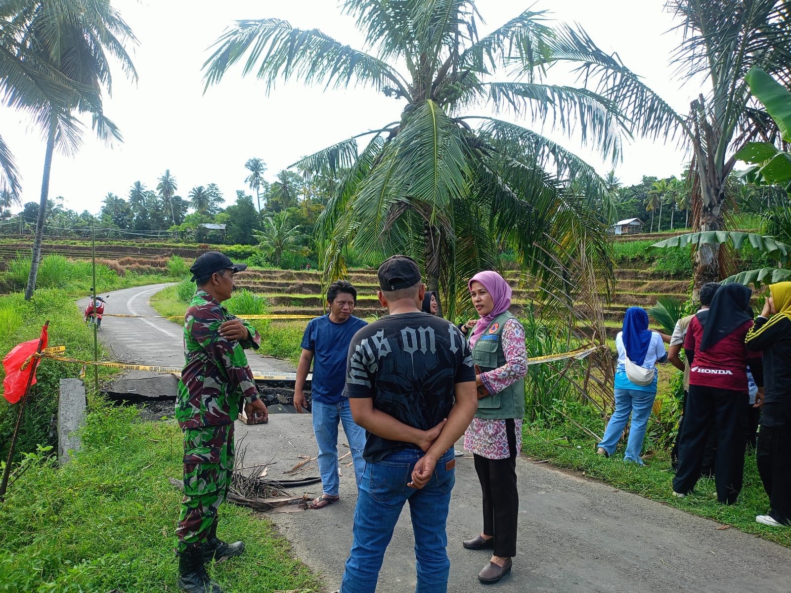 BPBD Sinjai Lakukan Assessment Pasca Jembatan Amblas di Bulupoddo