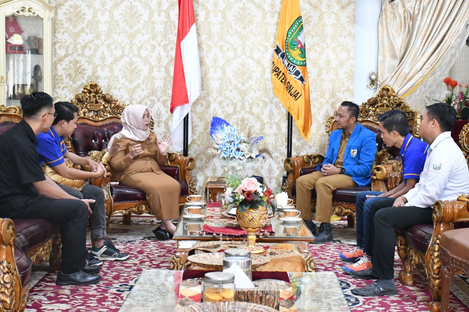 Bupati Sinjai Terima Audiensi KNPI, Bahas Kesiapan Musda