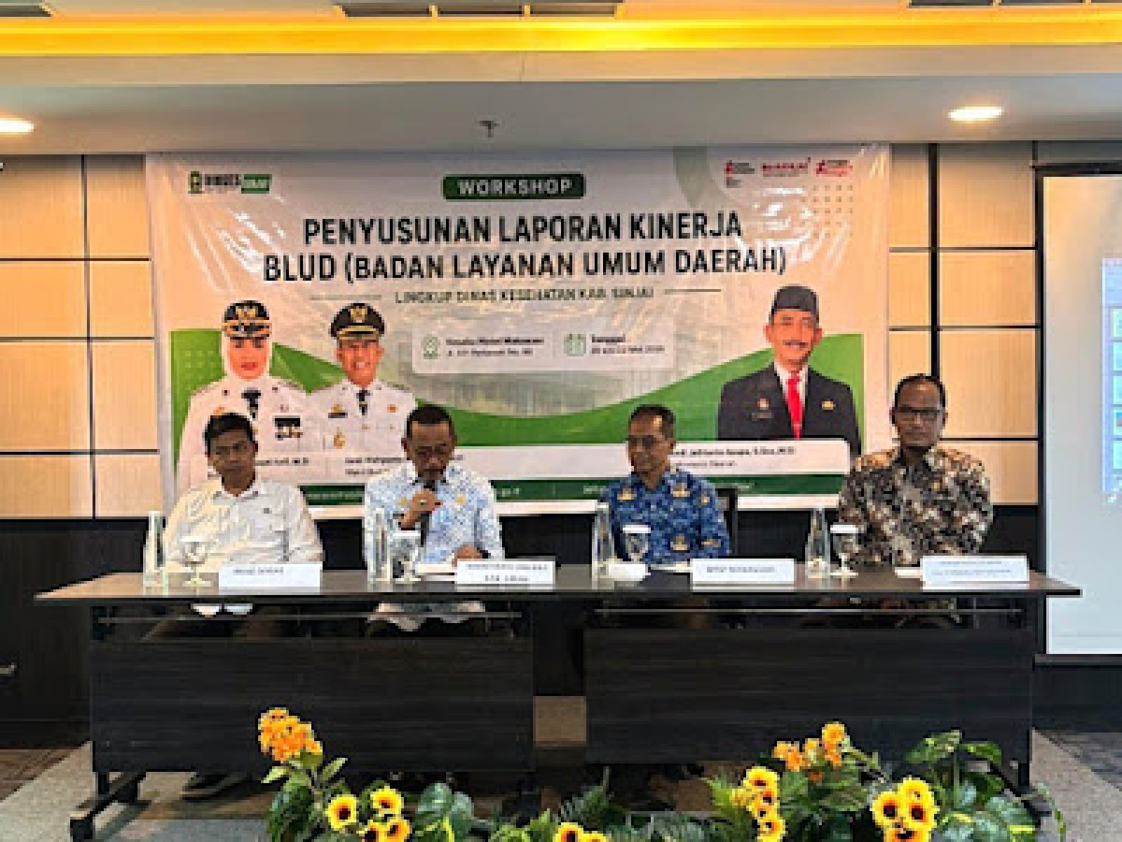 Sekda Sinjai Buka Workshop Penyusunan Laporan Kinerja BLUD Kesehatan