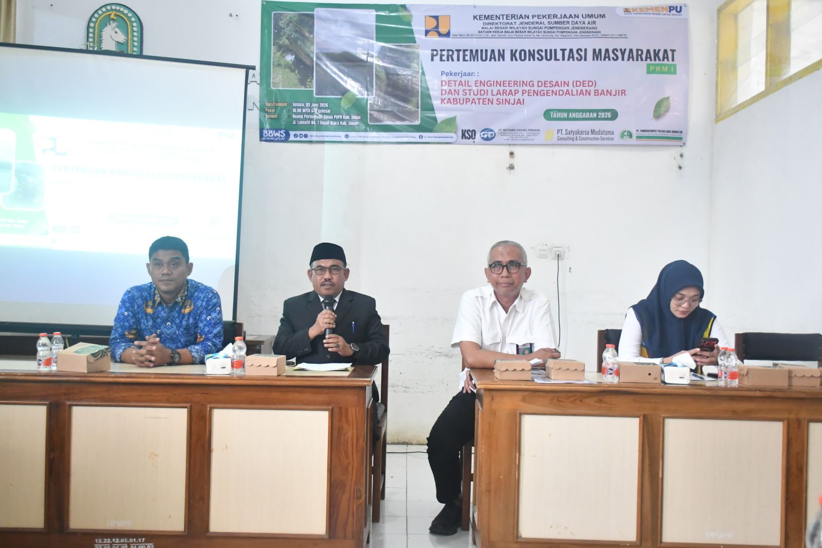 Pemkab Sinjai dan BBWS Pompengan Jeneberang Bahas Perencanaan Embung Pengendali Banjir