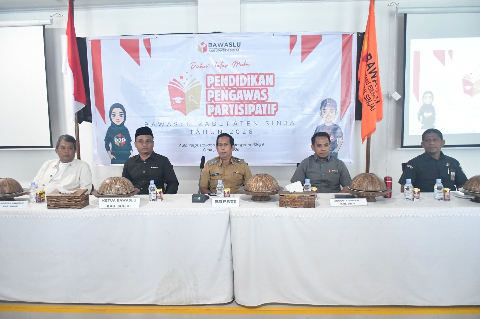 Wakili Bupati, Kepala Kesbangpol Sinjai Beri Arahan Strategis dalam P2P Bawaslu
