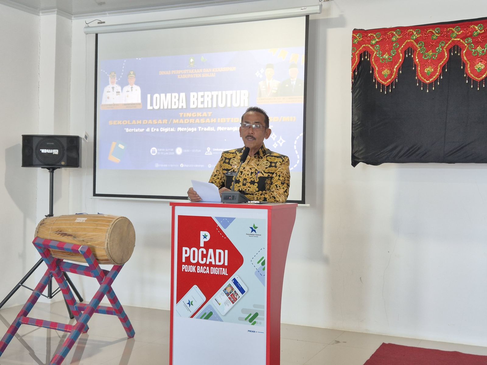 Sekda Sinjai Buka Lomba Bertutur Tingkat SD/MI, Dorong Pelestarian Cerita Rakyat untuk Generasi Emas 2045