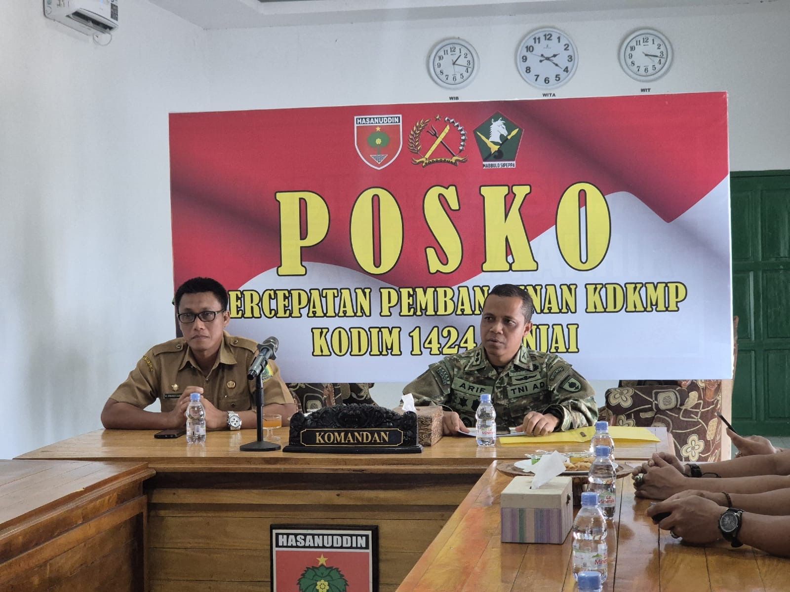 Wakili Bupati, Asisten I Setdakab Sinjai Hadiri Rakor Penyiapan Lahan Yonif TP 141/Toddopuli