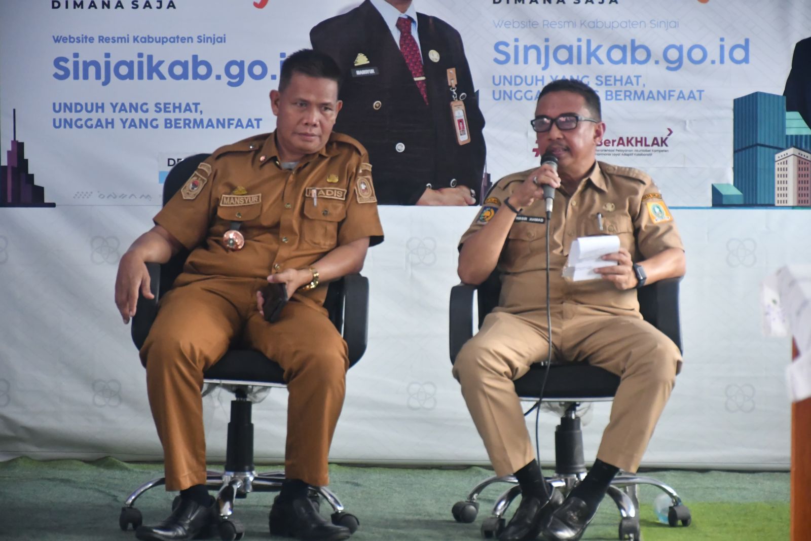 Pasca Rotasi Pejabat, Diskominfo Sinjai Gelar Pisah Sambut Kadis
