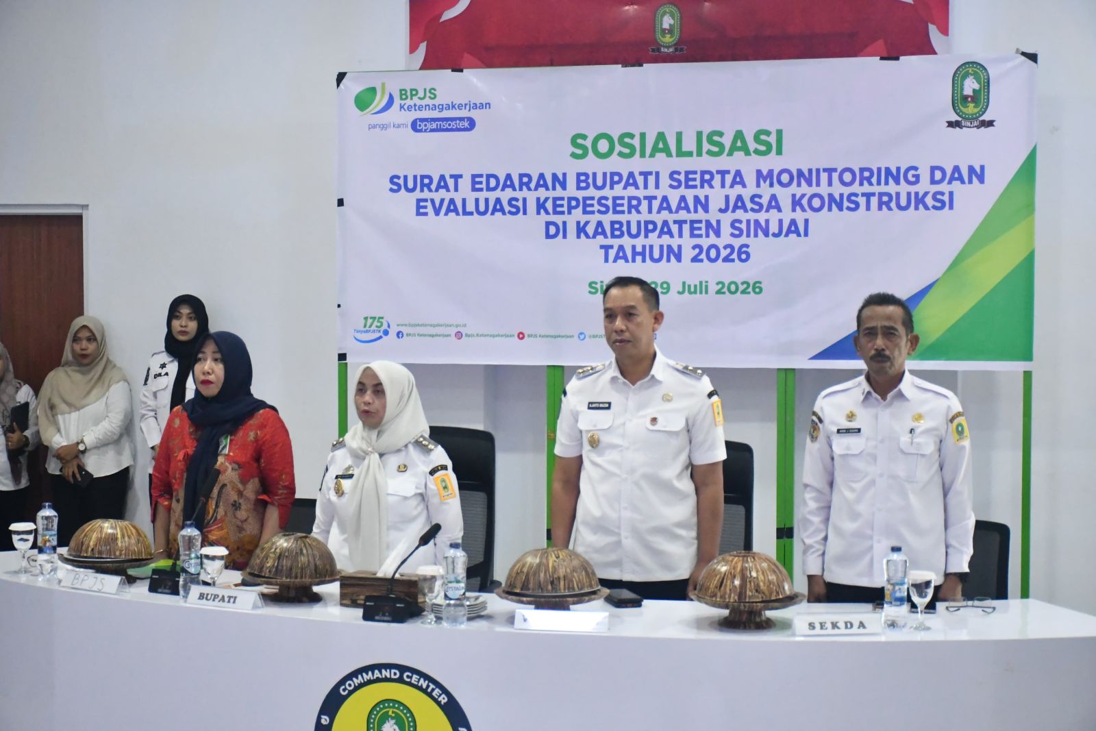 Perkuat Perlindungan Pekerja Konstruksi, Bupati Sinjai Buka Sosialisasi Surat Edaran Kepesertaan BPJS Ketenagakerjaan