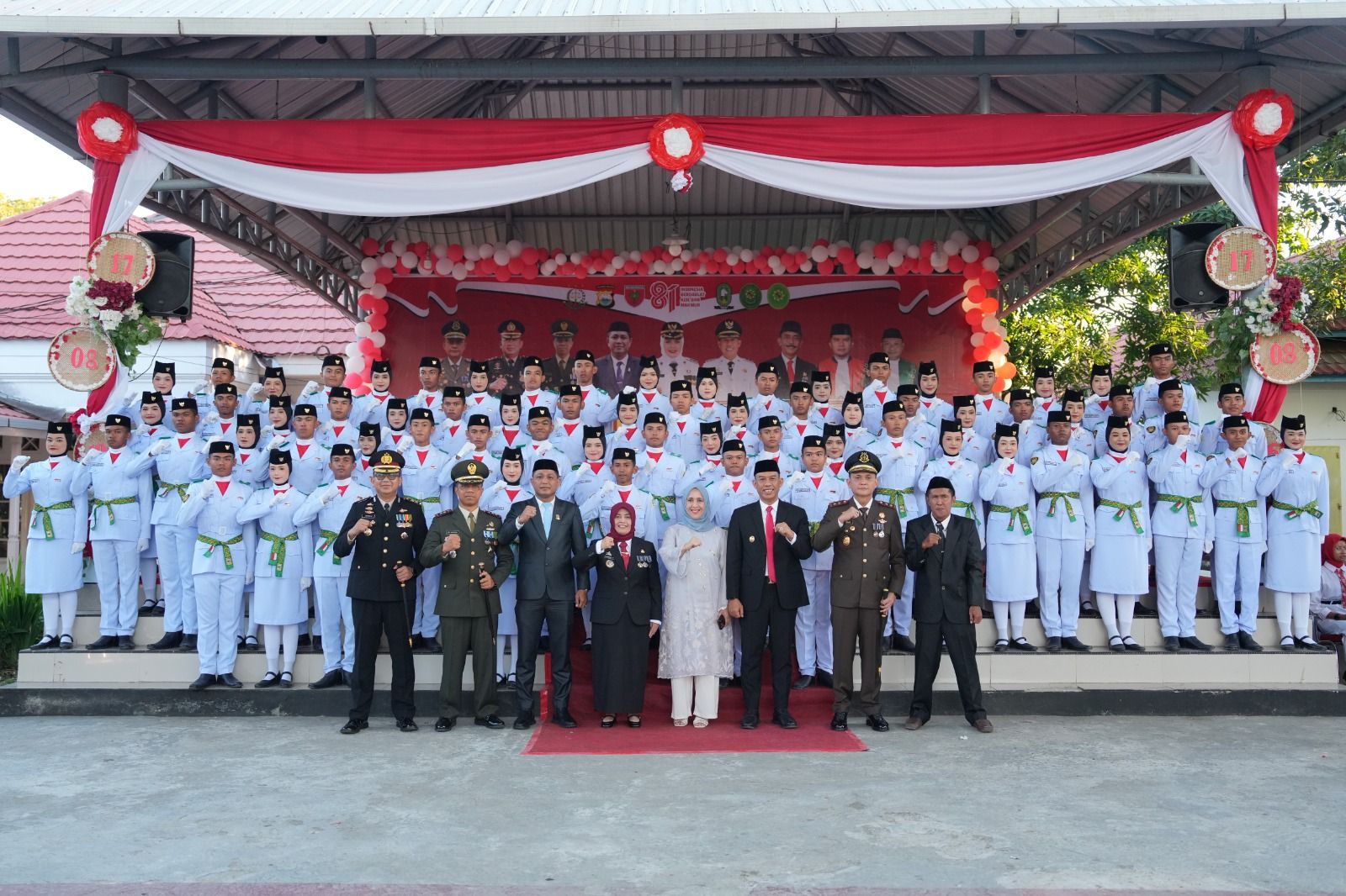 Jelang HUT ke-81 RI, Bupati Sinjai Kukuhkan 70 Anggota Paskibraka