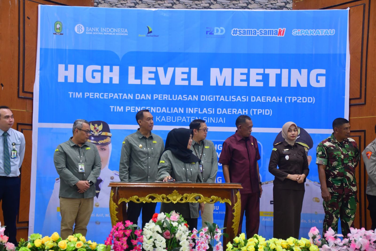 Bupati Sinjai Buka High Level Meeting TP2DD dan TPID Tingkat Kabupaten Sinjai