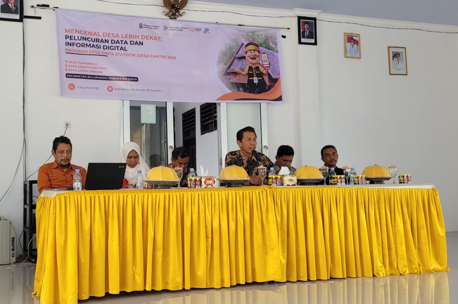 Pemkab Sinjai dan BPS Perkuat Kolaborasi, Desa Cantik Didorong Jadi Fondasi Pembangunan Berkualitas