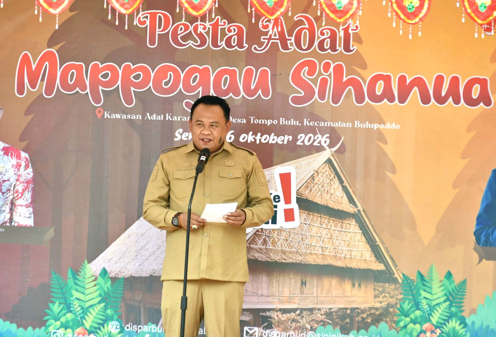 Hadiri Pesta Adat Mappogau Sihanua, Staf Ahli Bupati Harap Budaya Karampuang Makin Dikenal