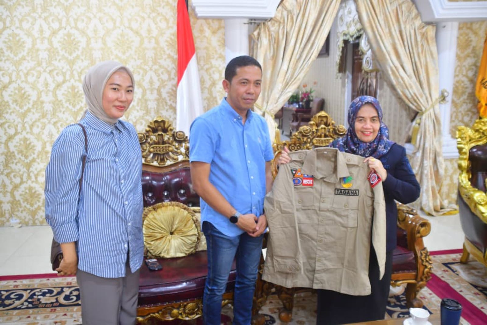 Bupati Sinjai dan Kadinsos Bersiap Ikuti Agenda Penyambutan Presiden Bersama 230 Siswa