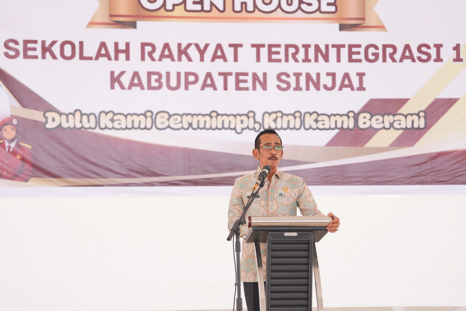 Open House Sekolah Rakyat Serentak Nasional, Sekda Sinjai Dorong Akses Pendidikan Merata