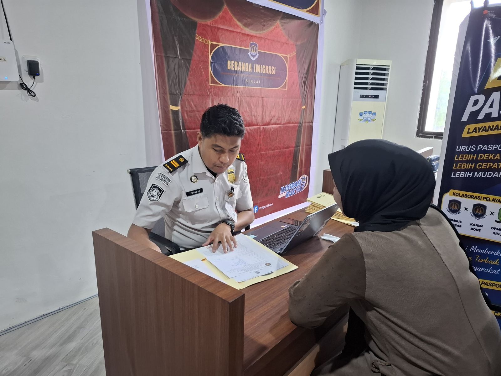 Imigrasi Kembali Layani Pengurusan Paspor di MPP Sinjai, 14 Pemohon Terlayani
