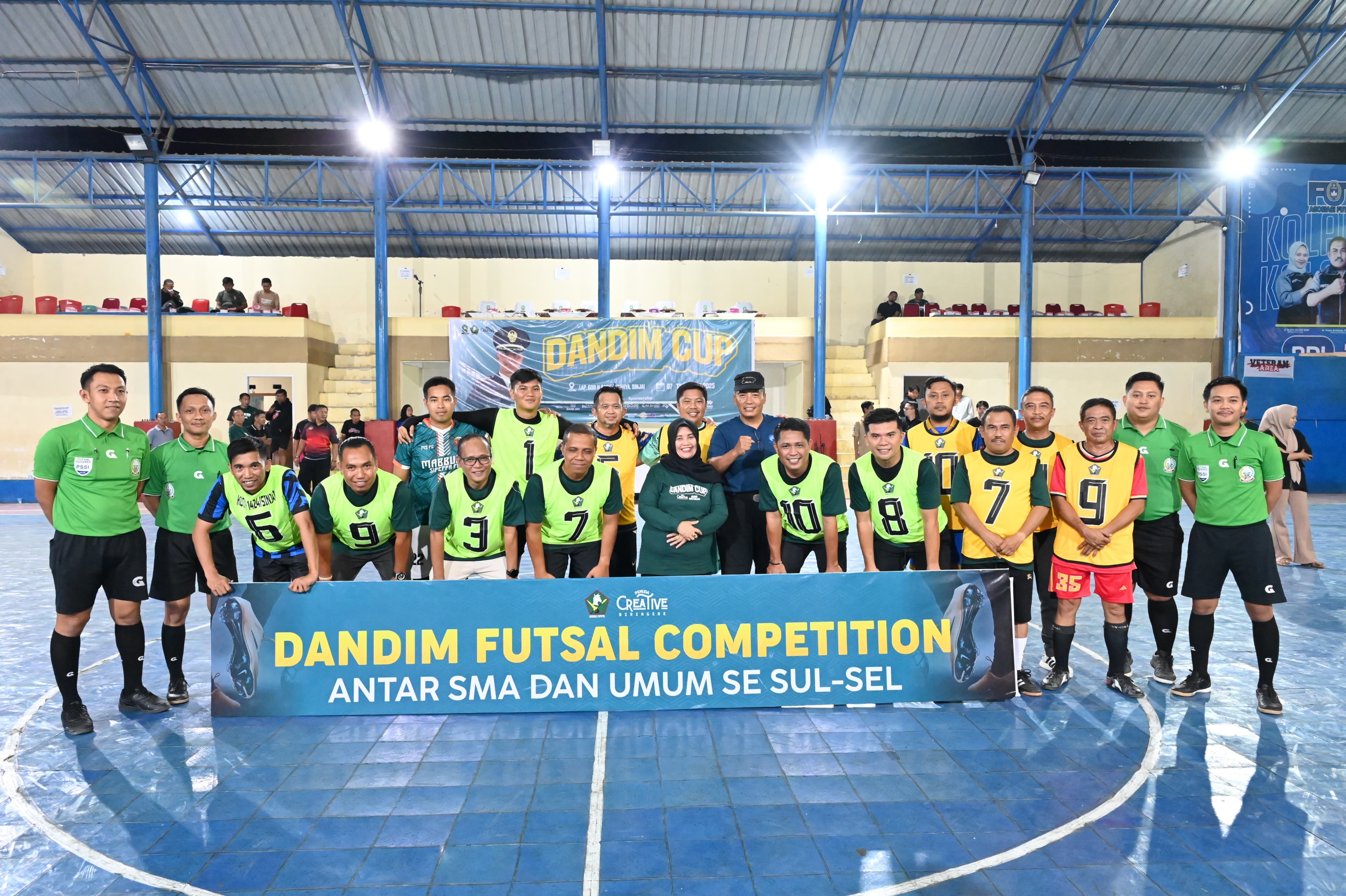 Turnamen Futsal “Dandim Cup 2025” Resmi Dihelat, Bupati Sinjai: Junjung Tinggi Sportivitas 