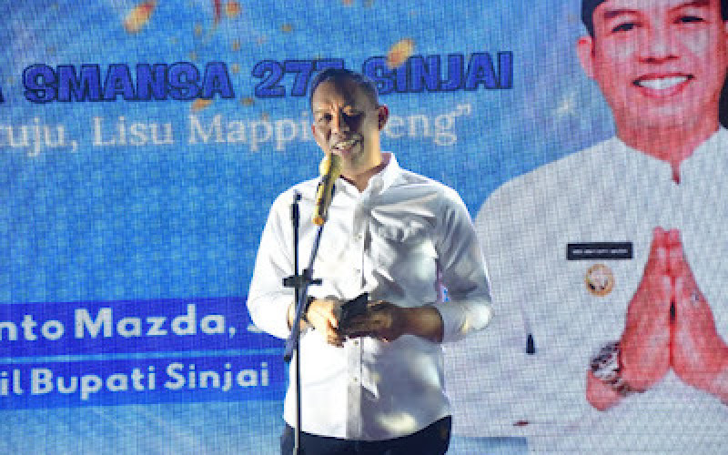 Wabup Sinjai Hadiri Malam Puncak Reuni Akbar dan Peresmian Panggung Alumni SMANSA 277 Sinjai