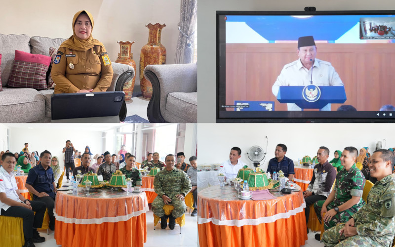 Bupati dan Sekda Sinjai Ikuti Peresmian 1.061 Koperasi Merah Putih Secara Nasional