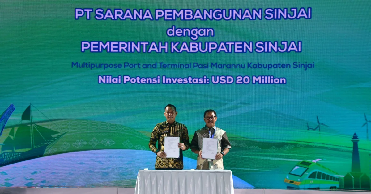 Pemkab Sinjai Teken MoU dengan Investor untuk Pembangunan Pelabuhan Pasimarannu