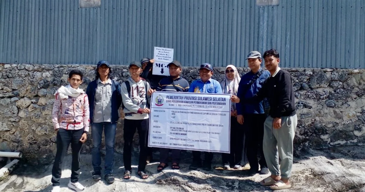 Pemkab Sinjai Tinjau Proyek Arsinum di Pulau Kodingareng, Bukti Nyata Kepedulian Terhadap Warga Kepulauan