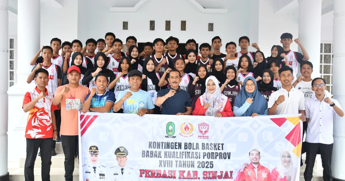 32 Atlet Basket Sinjai Resmi Dilepas Ikuti Pra Porprov di Makassar