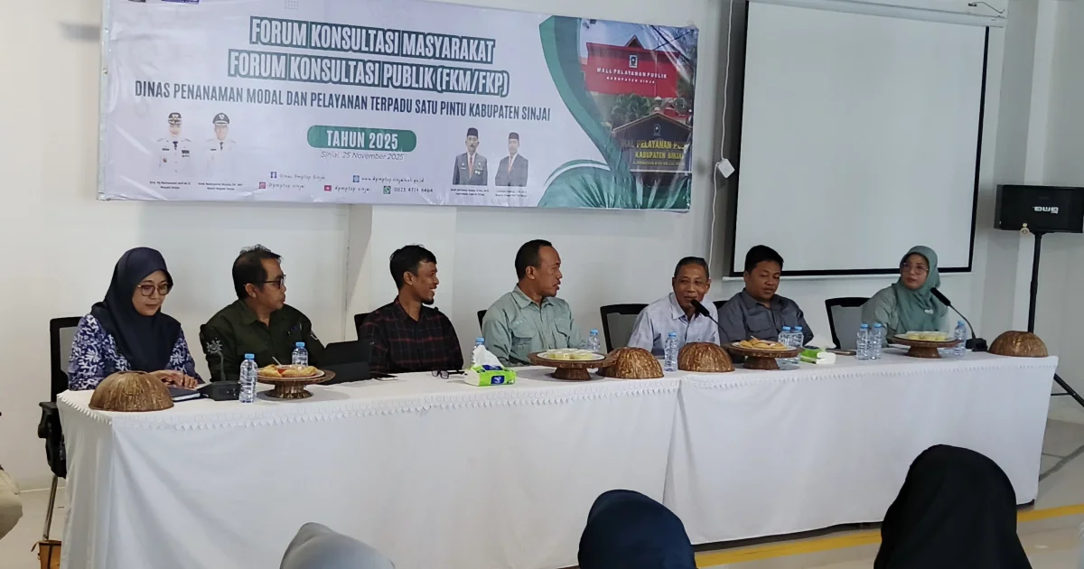 Tingkatkan Kualitas Layanan, DPMPTSP Sinjai Gelar Forum Konsultasi Publik