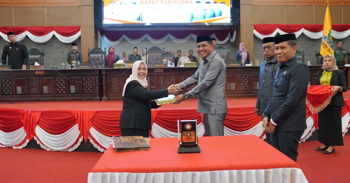 Pemkab dan DPRD Sinjai Setujui APBD 2026