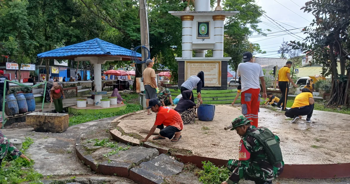 Gerakan Bersih Kota Sentuh Taman Topekkong, Lingkungan Kian Terawat