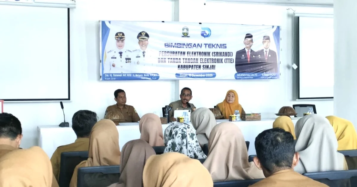 Sekda Buka Bimtek, Dorong Digitalisasi Layanan Publik Melalui Srikandi dan TTE