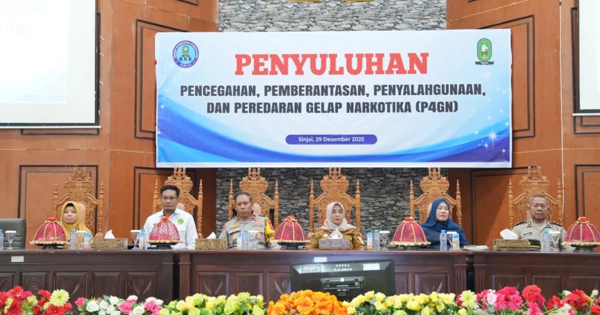 Buka Penyuluhan P4GN, Bupati Harap Camat, Lurah dan Kades Jadi Duta Anti Narkoba