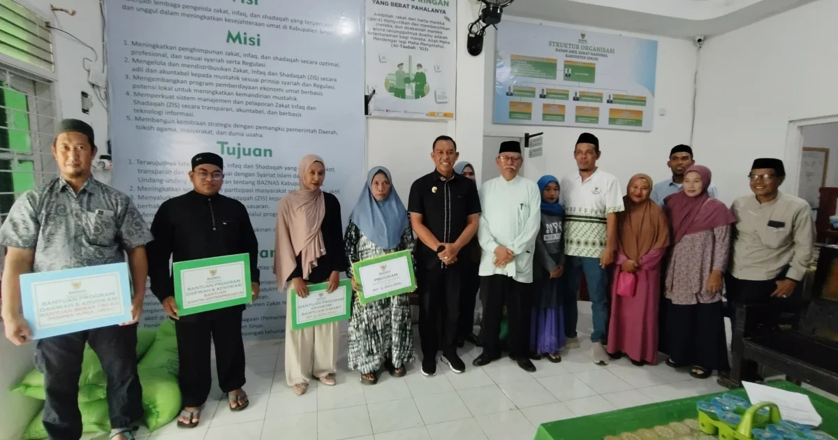 Wabup Sinjai Serahkan Bantuan BAZNAS, Sasar Sektor Ekonomi hingga Penanganan Stunting
