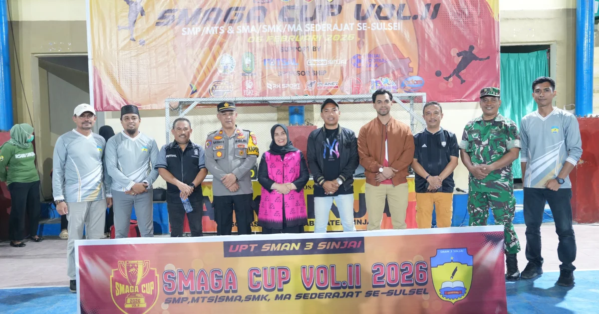 Dibuka Bupati Ratnawati, Smaga Cup Vol. II Resmi Bergulir, 64 Tim SMP dan SMA se-Sulsel Berlaga di Sinjai