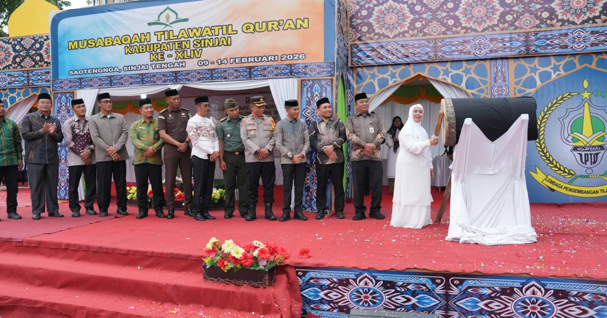 Bupati Sinjai Buka MTQ Ke-44, Ajak Jadikan Al-Qur’an Fondasi Kehidupan